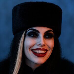 🖤 Gothic Fur Ushanka Hat | Russian-Inspired Winter Statement.